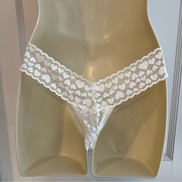 New in Bag Victoria's Secret I Do Bridal White Thong One Size - Picture 4 of 8